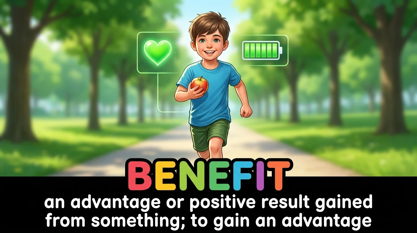English Illustration for benefit